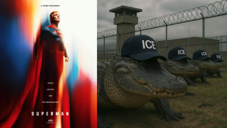 Trump ahora se muestra como Superman