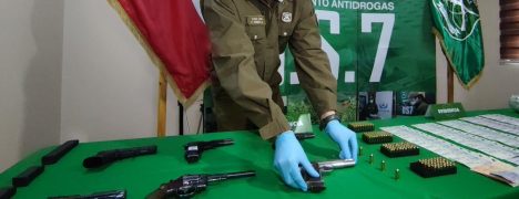 "Operación Andes": desarticulan red internacional de tráfico de armas y droga en La Araucanía