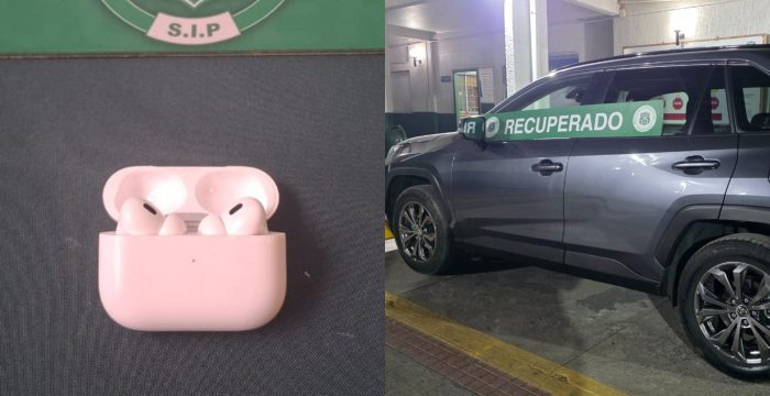 Audífonos con GPS permitieron recuperar vehículo robado y detener a imputado con tobillera