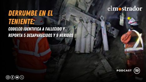 Derrumbe en El Teniente: Codelco identifica a fallecido y reporta 5 desaparecidos y 9 heridos