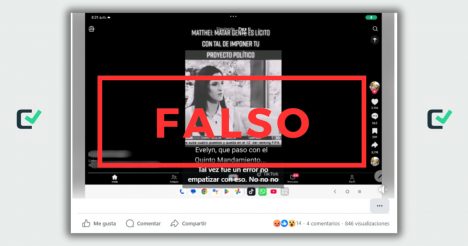 Un video manipulado de 2013 sobre Matthei vuelve a circular en el periodo electoral 2025