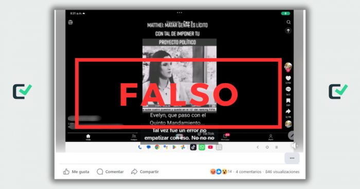 Un video manipulado de 2013 sobre Matthei vuelve a circular en el periodo electoral 2025