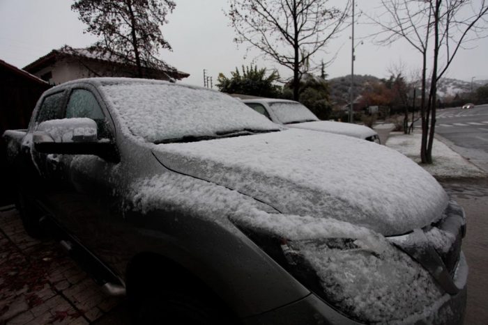 Frente frío traerá nevadas inusuales a la Región Metropolitana y zonas de la cordillera central