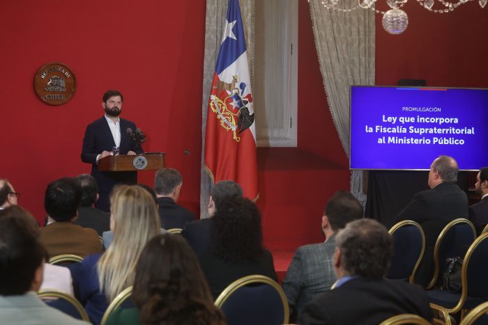 Presidente Boric promulga ley que crea Fiscalía Supraterritorial: combatirá crimen organizado