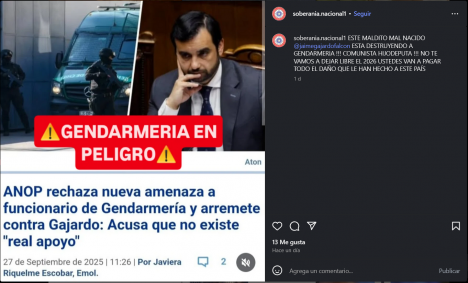 Denuncian amenazas de muerte contra ministro de Justicia desde cuenta de ultraderecha