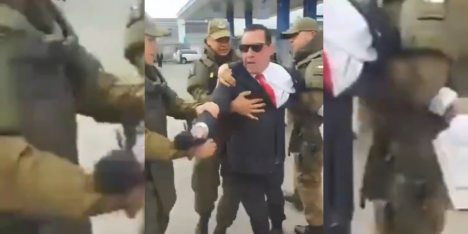 Así fue la detención del pastor Soto a las afueras del Te Deum evangélico