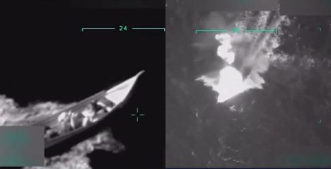 Trump difunde video de ataque a "Tren de Aragua Narcoterrorists" y apunta a Maduro