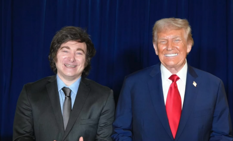 "Tiene mi completo y total respaldo": Trump expresa apoyo a reelección de Milei en 2027
