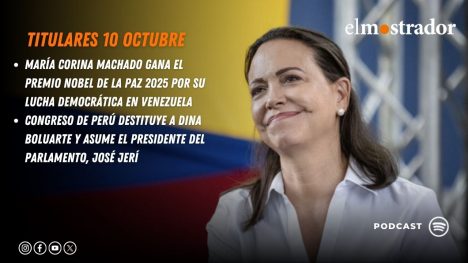 María Corina Machado gana el Premio Nobel de la Paz 2025 por su lucha democrática en Venezuela