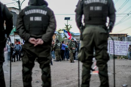 Masivo operativo para el desalojo de la toma Dignidad en La Florida