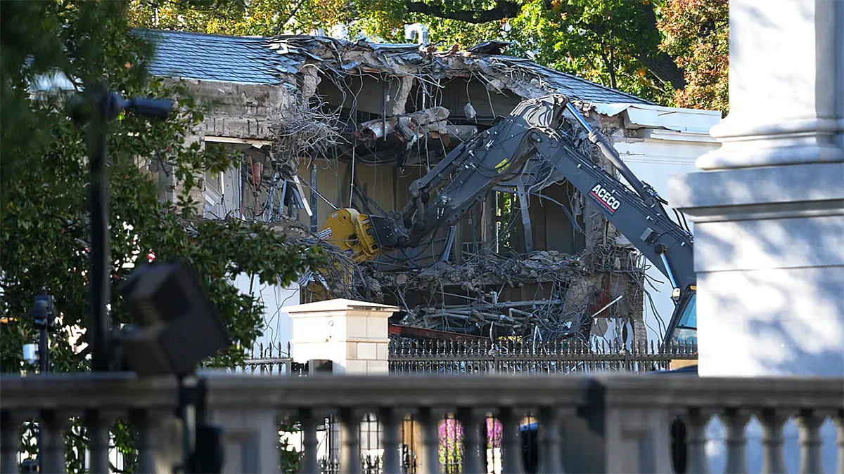 ¿Por qué es controversial la demolición del ala este de la Casa Blanca?
