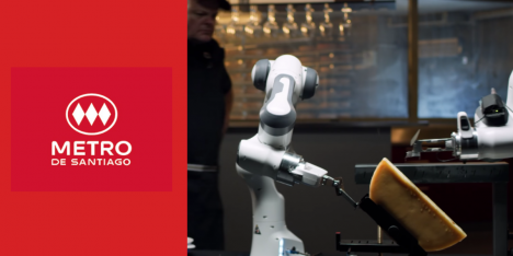 Swiss Innovation Week: semana inicia con inédito robot que sirve queso en el Metro de Santiago