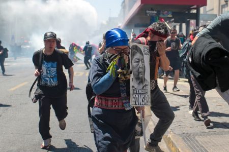 "Marcha por la Resistencia de los Pueblos" finaliza con cuatro detenidos