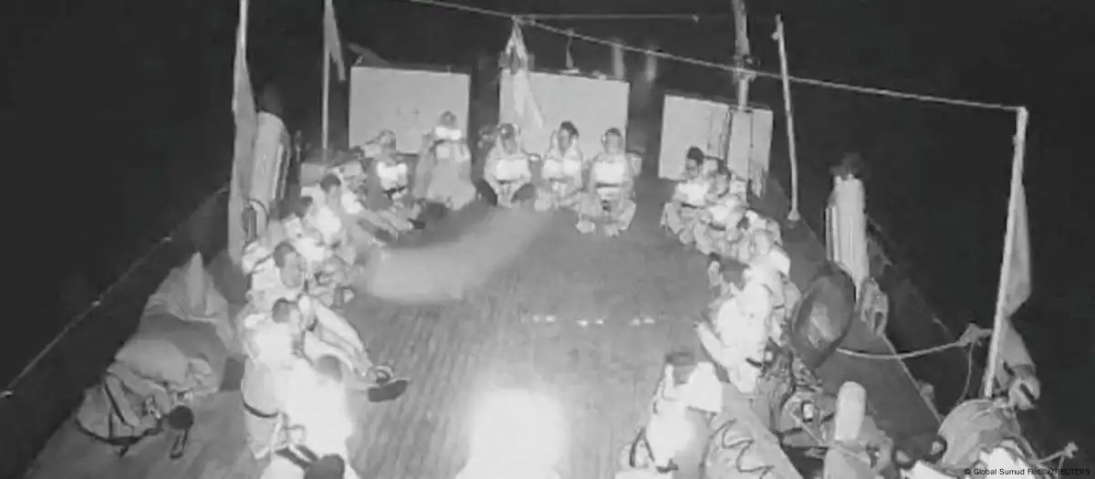 La Flotilla que iba en dirección a Gaza con ayuda humanitaria fue capturada y llevados a Israel