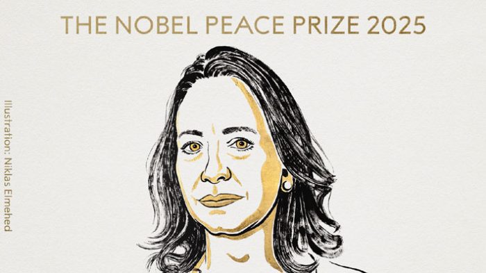 Trump al agua: María Corina Machado gana Premio Nobel de la Paz 2025 por su labor en Venezuela