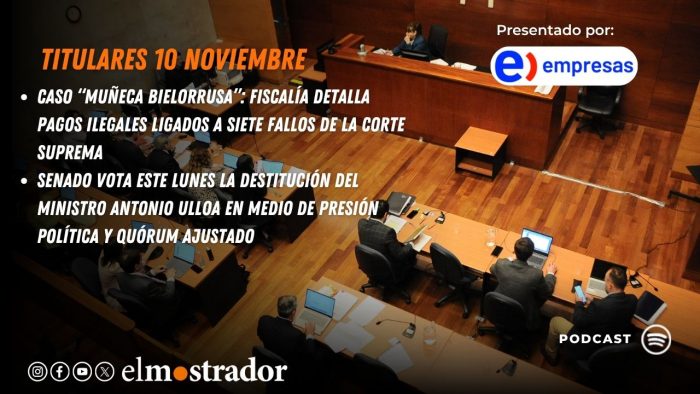 Hoy continúa la formalización en el caso Muñeca Bielorrusa y se vota AC contra ministro Ulloa