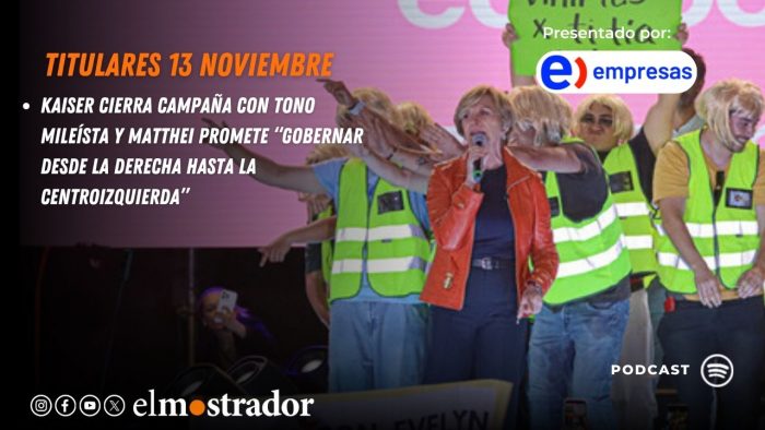 Kaiser cierra campaña con tono mileísta y Matthei promete gobernar desde derecha hasta izquierda