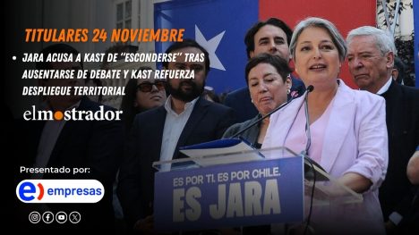 Jara acusa a Kast de “esconderse” tras ausentarse de debate y lanza ofensiva programática 