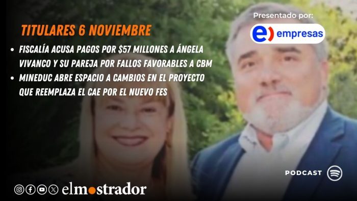 Fiscalía acusa pagos por $57 millones a Ángela Vivanco y su pareja por fallos favorables a CBM