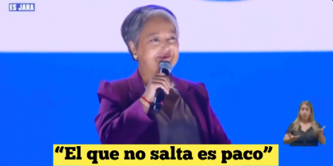 "Fue un grupo pequeño": comando de Jara enfrenta polémica por cántico "el que no salta es paco"