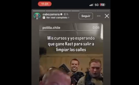 Diputado electo promete "limpiar las calles" si gana Kast