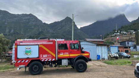 Histórico: llega el primer carro bomba a la comuna de Juan Fernández