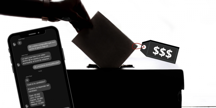 “Vendo mi voto”: el cohecho ahora se transa por redes