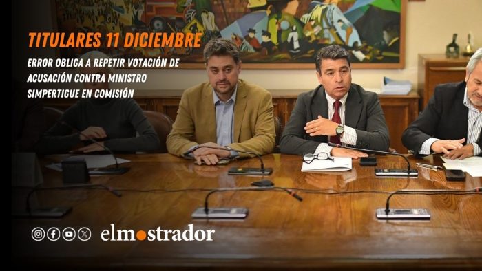 Error obliga a repetir votación de acusación contra ministro Simpertigue en comisión revisora