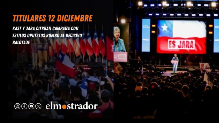 Kast y Jara cierran campaña con estilos opuestos rumbo al decisivo balotaje 