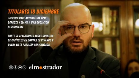 Jackson hace autocrítica tras derrota y llama a una oposición responsable 