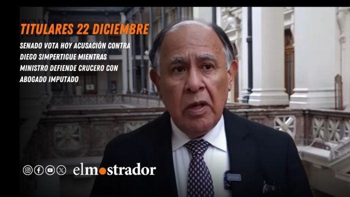 Senado vota acusación contra Simpertigue mientras ministro defiende crucero con abogado imputado 