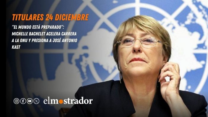 Bachelet impulsa su opción ONU y afirma que el mundo está listo para una mujer líder 
