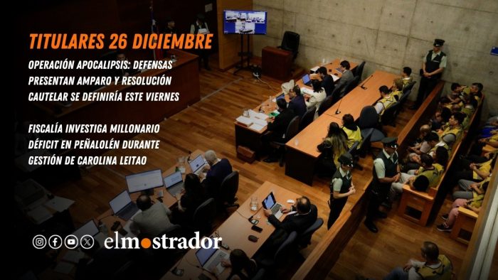 Operación Apocalipsis: defensas presentan amparo y resolución cautelar se definiría este viernes 