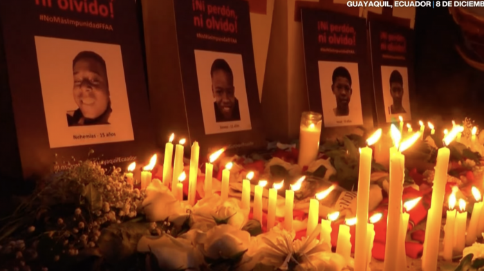 Condenan a duras penas a soldados que masacraron a cuatro niños en Ecuador