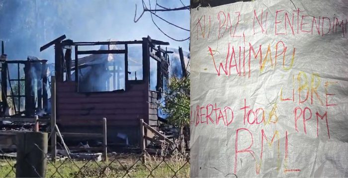 RML se adjudica ataque incendiario en Cañete, tras cierre de campaña de Kast en Biobío