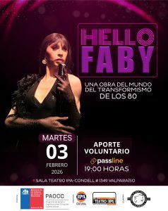 Obra "Hello Faby" en Valparaíso