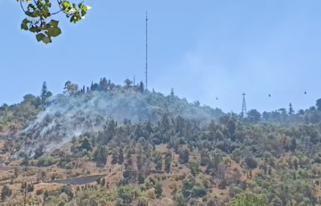 Incendio forestal afecta a ladera del cerro San Cristóbal