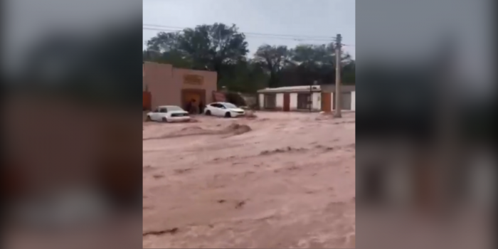 Intensas lluvias en San Pedro de Atacama provocaron inundaciones en sectores residenciales