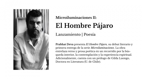 Lanzamiento libro de poesía contemporánea "El Hombre Pájaro" de Prabhat Deva
