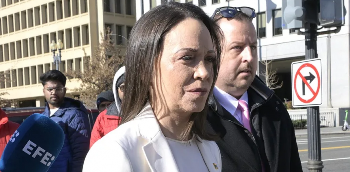 María Corina Machado afirma que su encuentro con Trump estuvo “muy bien”