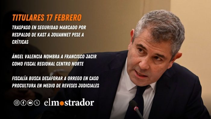 Traspaso en Seguridad marcado por respaldo de Kast a Jouannet pese a críticas 