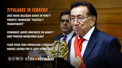 La crisis política de Perú da otro giro con José Balcázar como nuevo presidente interino