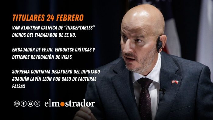 Canciller califica de “inaceptables” dichos del embajador de EE.UU. y diplomático endurece críticas