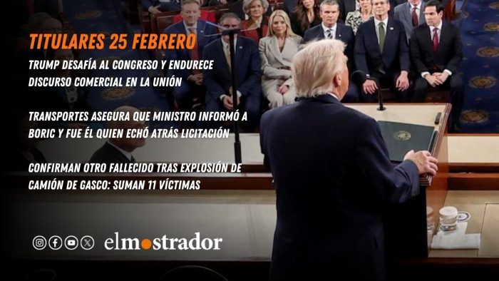 En discurso del Estado de la Unión Trump desafía al Congreso y endurece discurso comercial