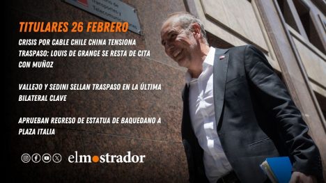 Crisis por cable Chile China tensiona traspaso: de Grange se resta de cita con Muñoz 