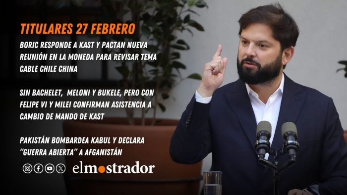 Boric responde a Kast: acuerdan reunión en La Moneda para revisar tema cable Chile China y déficit