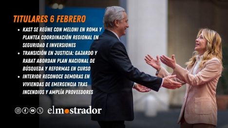 Kast se reúne con Meloni en Roma y plantea coordinación regional en seguridad e inversiones