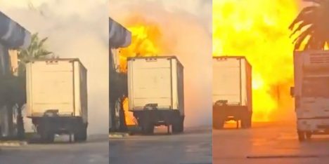 Registran momento exacto de la explosión en la comuna de Renca