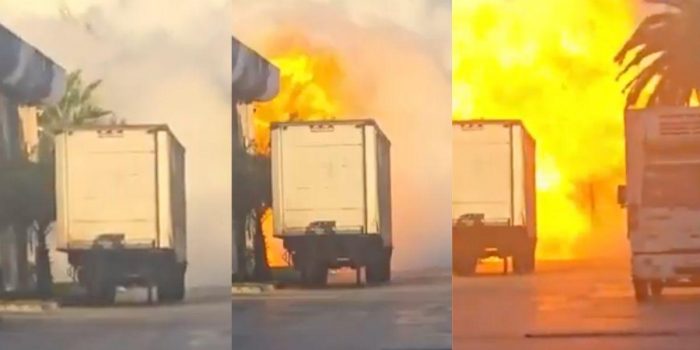 Registran momento exacto de la explosión en la comuna de Renca