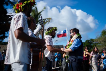 A semanas de dejar el cargo, Presidente Gabriel Boric inicia su primera visita a Rapa Nui